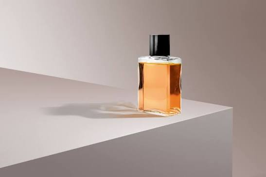 Luxury perfume collection display